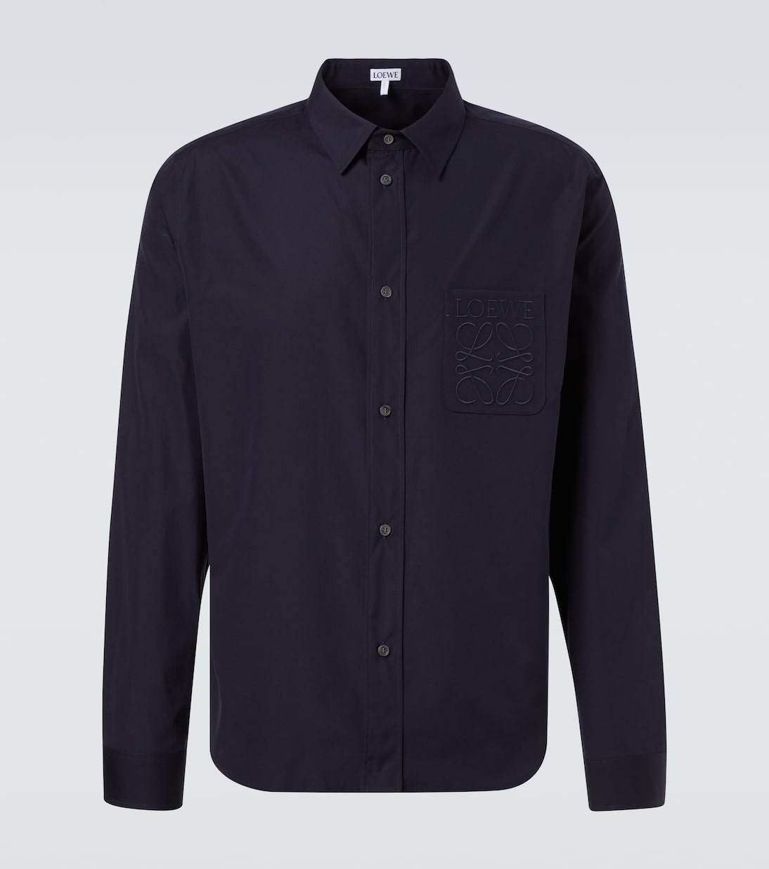 Camisa de popelín de algodón con logo | Loewe