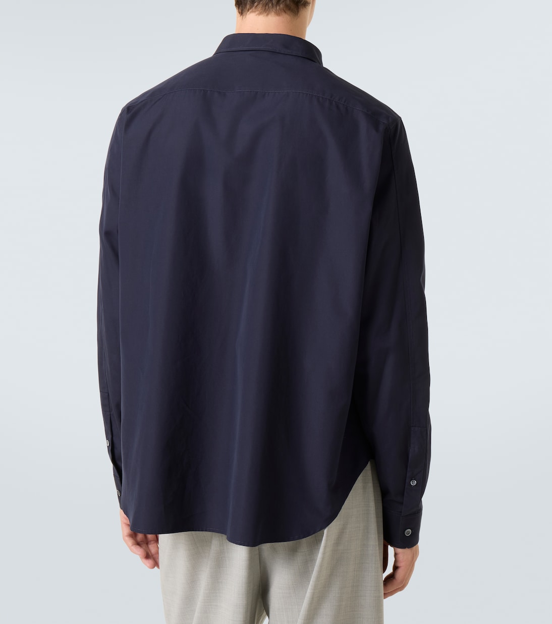 Camisa de popelín de algodón con logo | Loewe