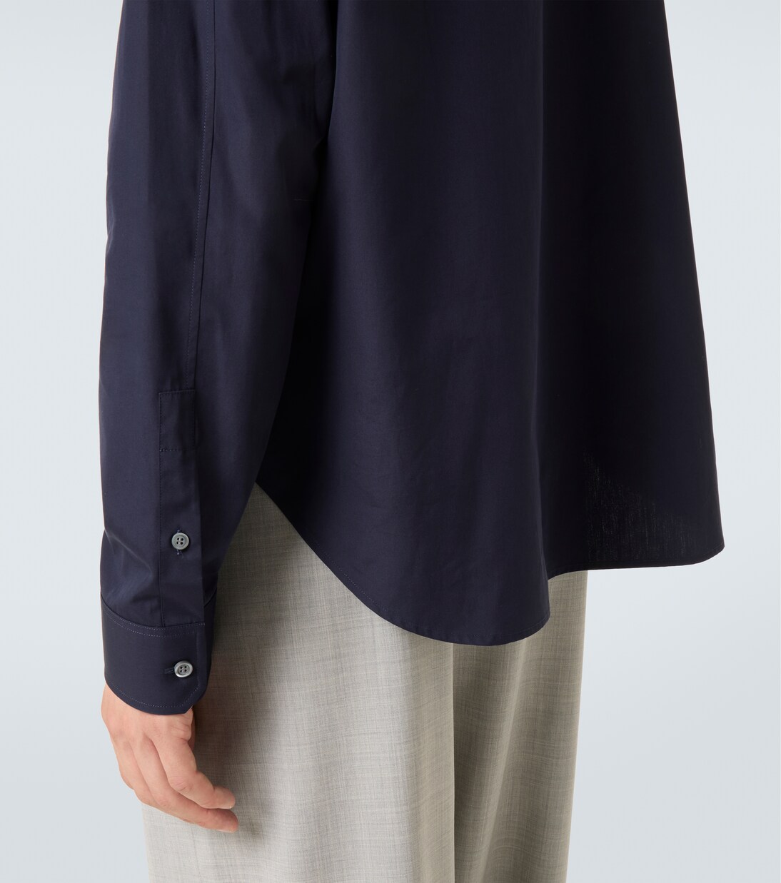 Camisa de popelín de algodón con logo | Loewe