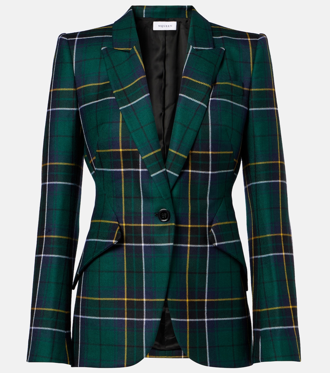 Plaid wool blazer | McQueen