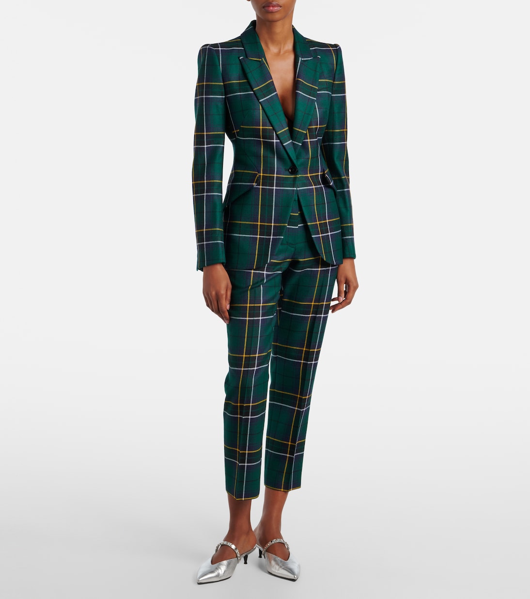 Plaid wool blazer | McQueen