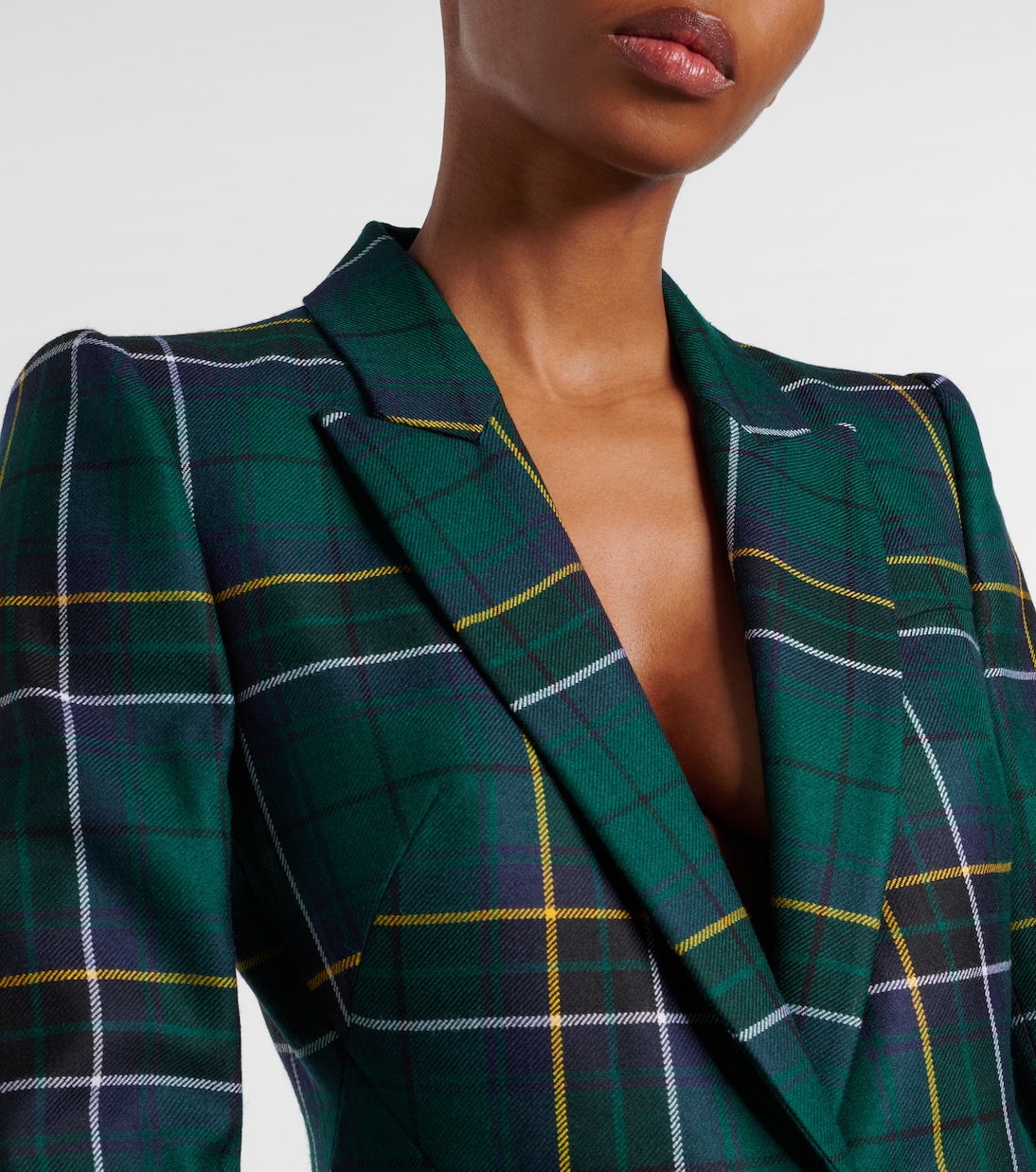 Plaid wool blazer | McQueen