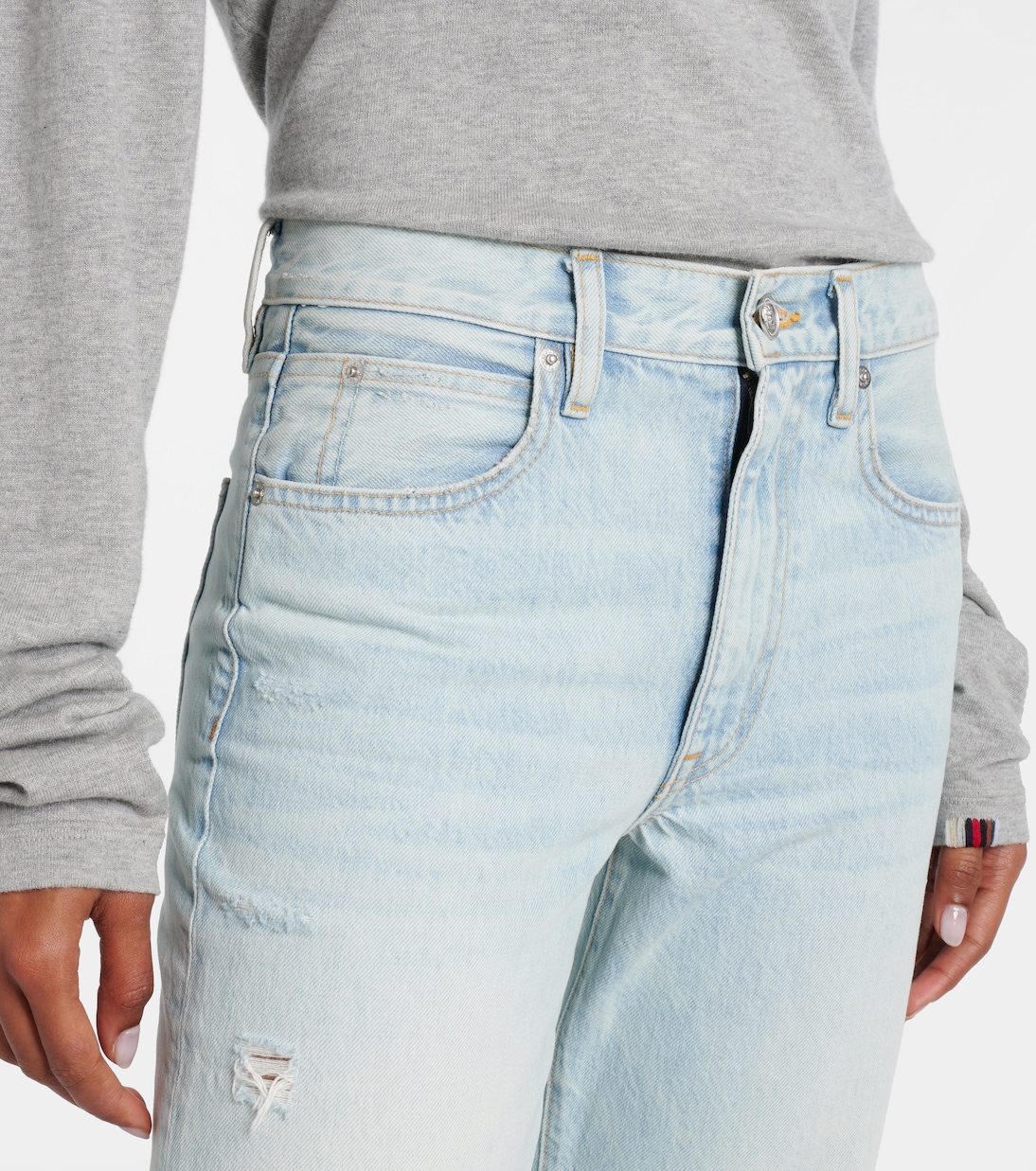 Jeans regular London a vita alta | Slvrlake