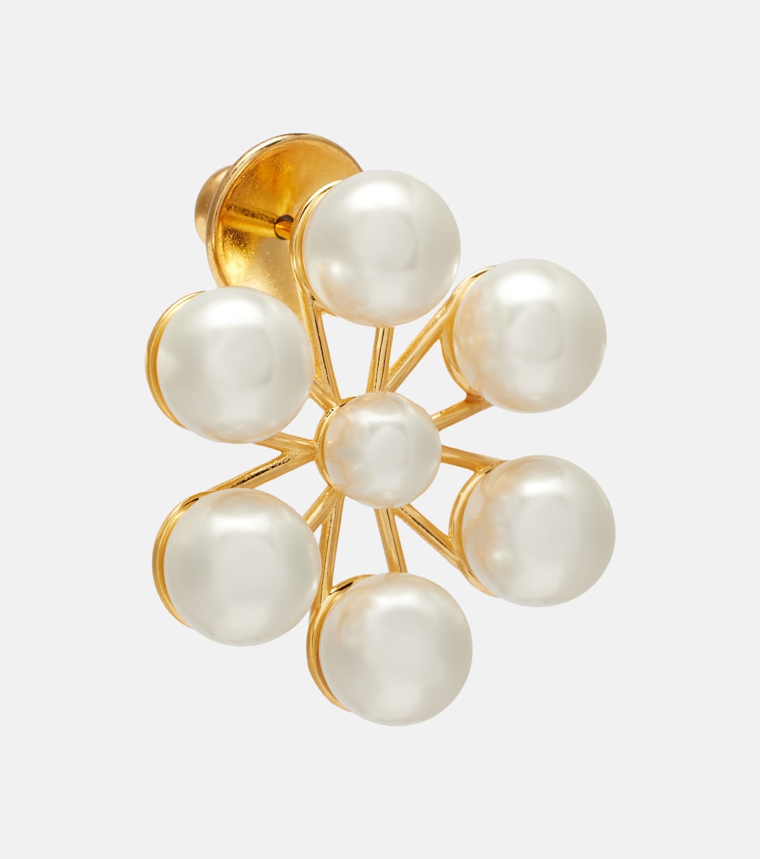 Pendientes de perlas sintéticas florales | Oscar de la Renta