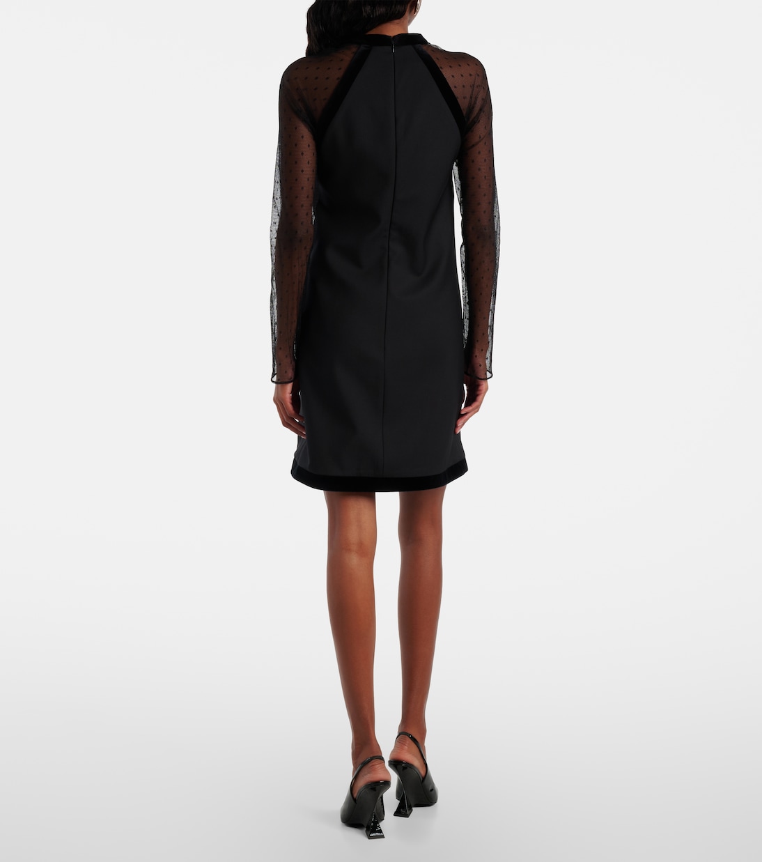 Virgin wool gabardine minidress | Nina Ricci