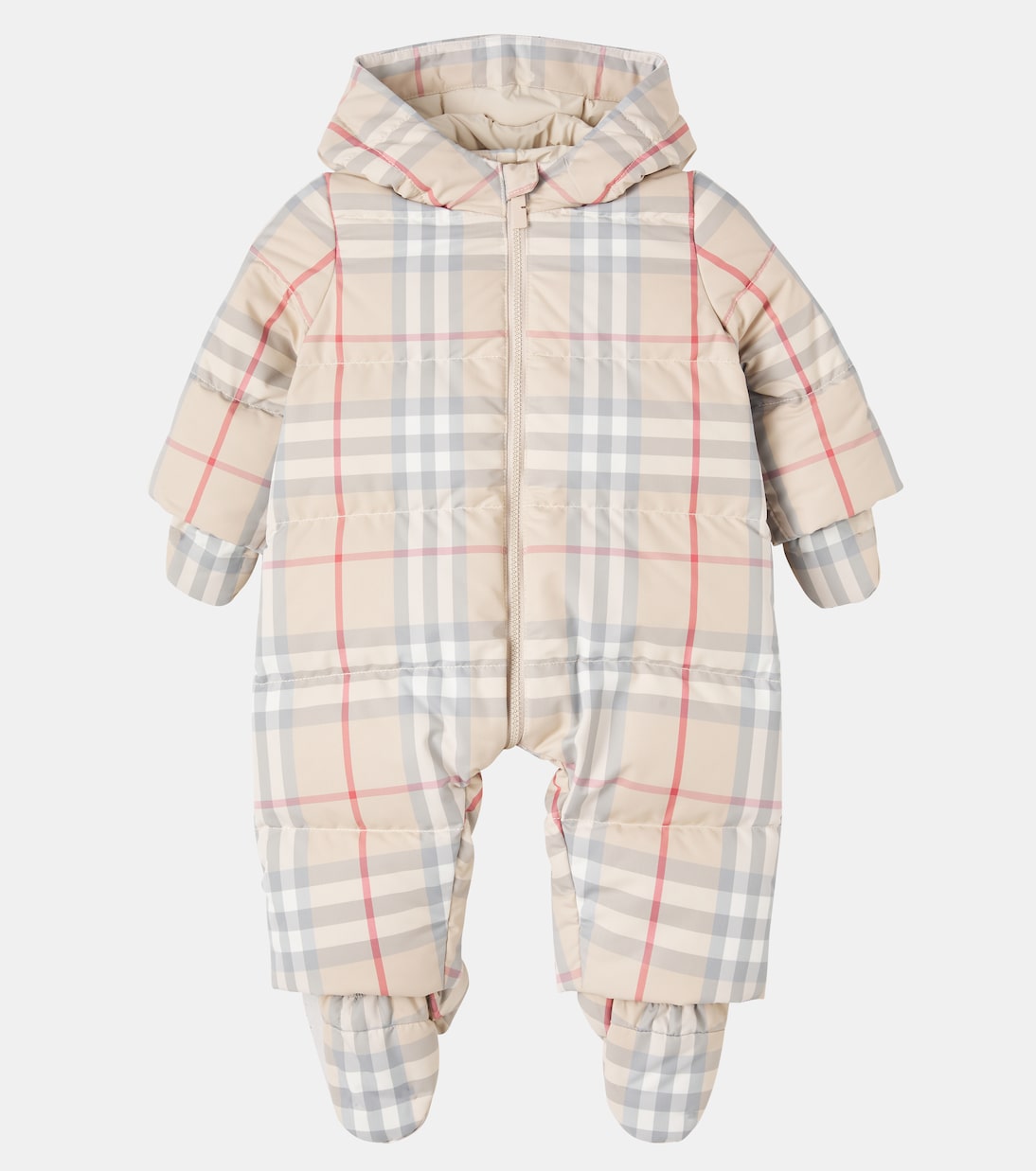 Bebé - mono de plumas de nieve Burberry Check | Burberry Kids