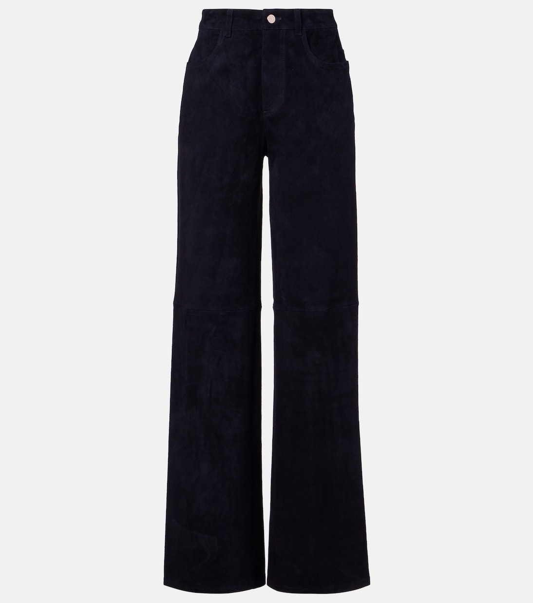 Pantalones anchos Mytheo de ante de tiro alto | Stouls