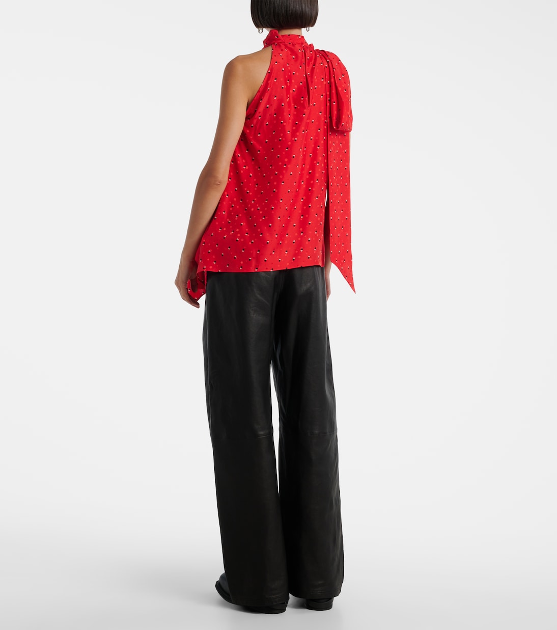Bedrucktes Top Sombana aus Seide | Acne Studios