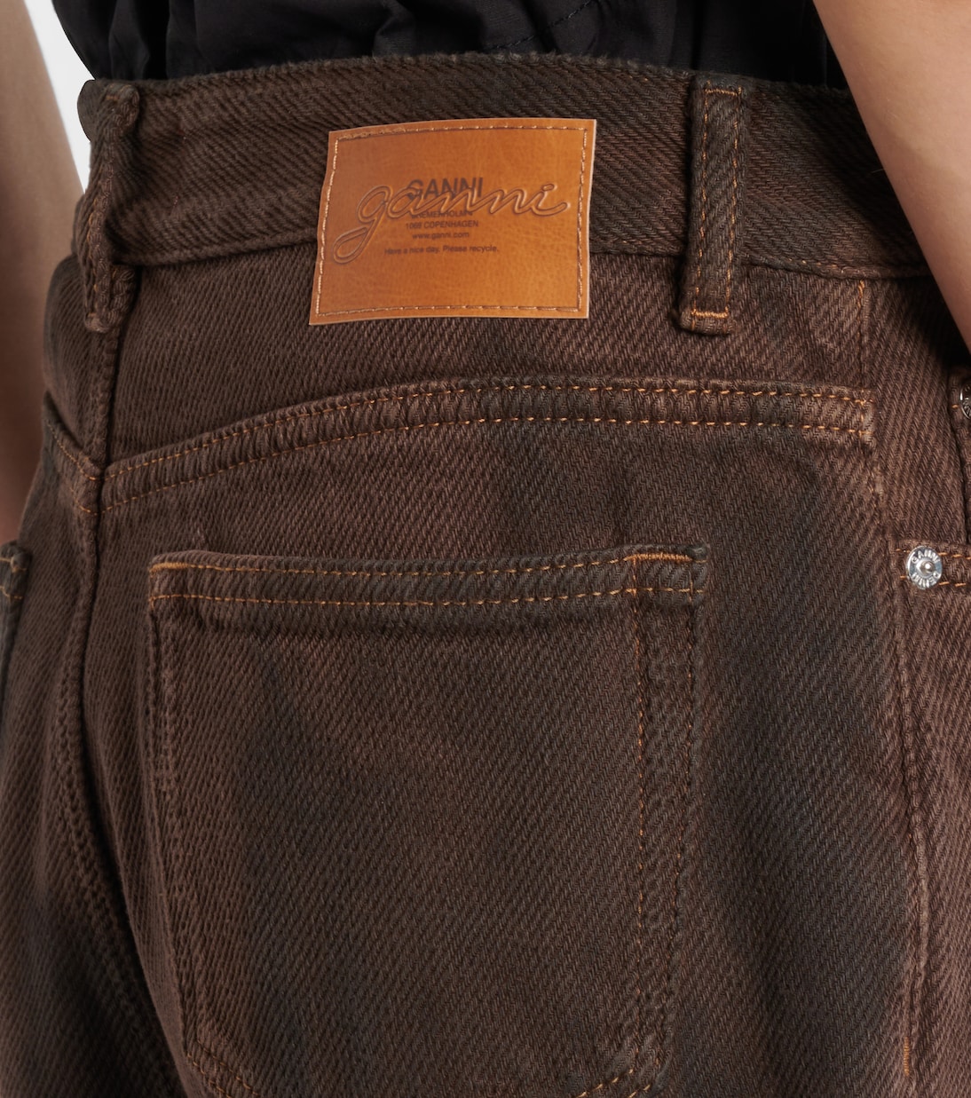 Jean ample à taille haute | Ganni