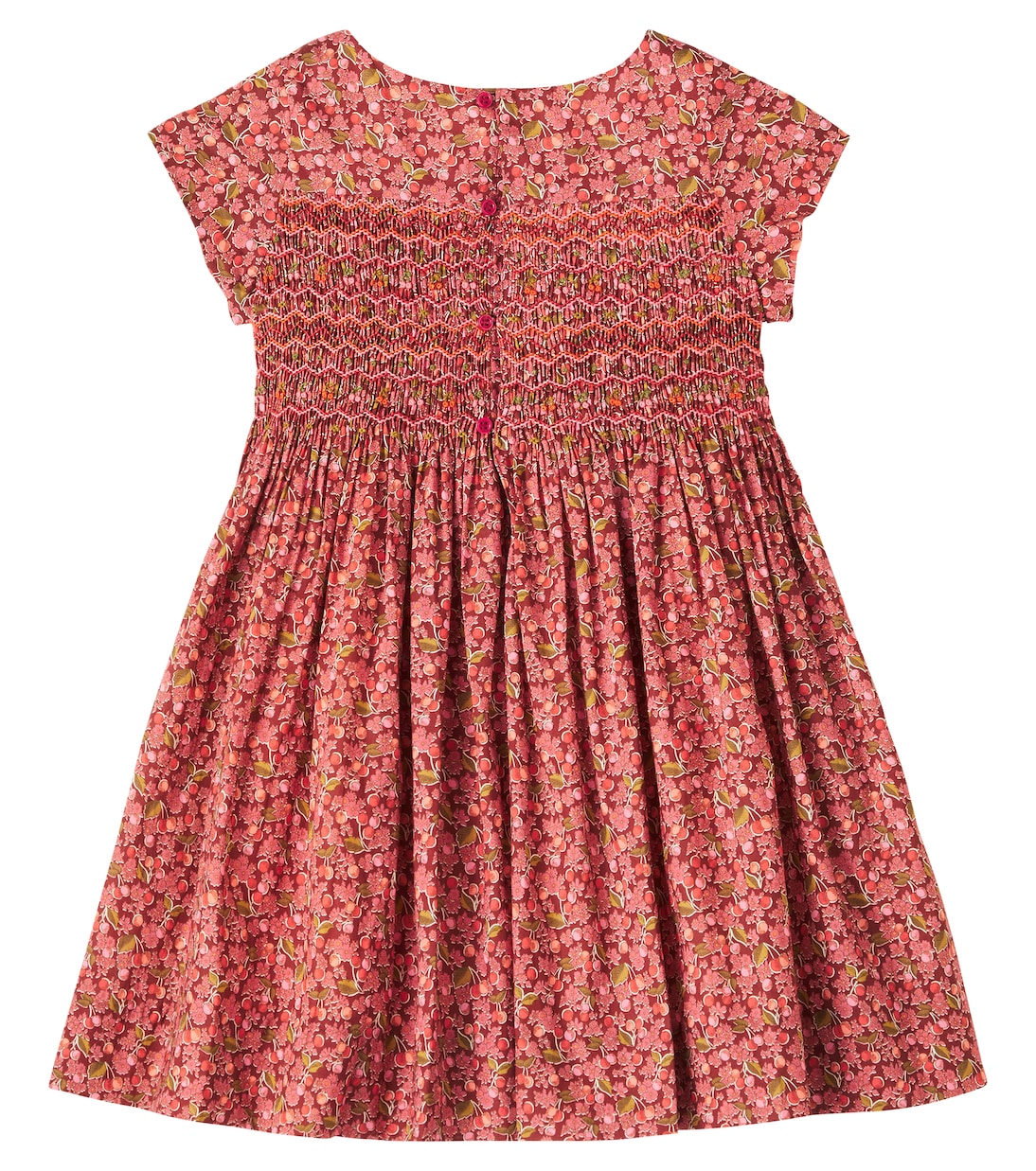 Duchesse floral smocked dress | Bonpoint