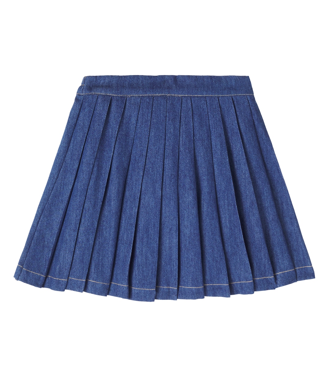 Benedetta pleated denim skirt | C'era Una Volta