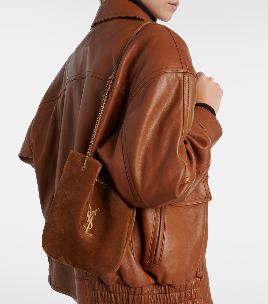 Cassandre suede bucket bag | Saint Laurent