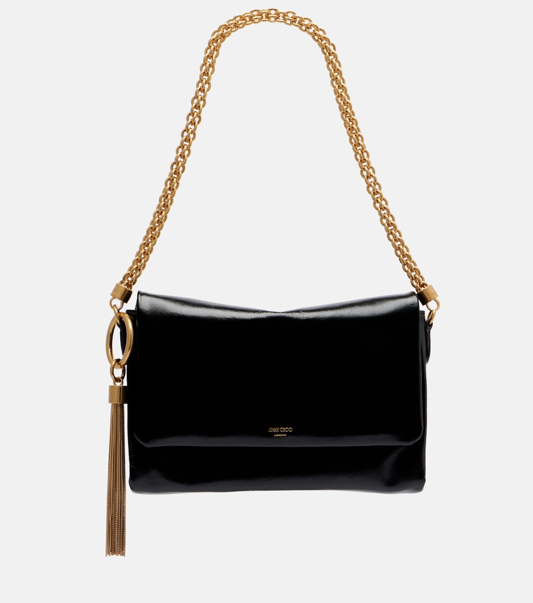 Callie Flap leather shoulder bag | Jimmy Choo