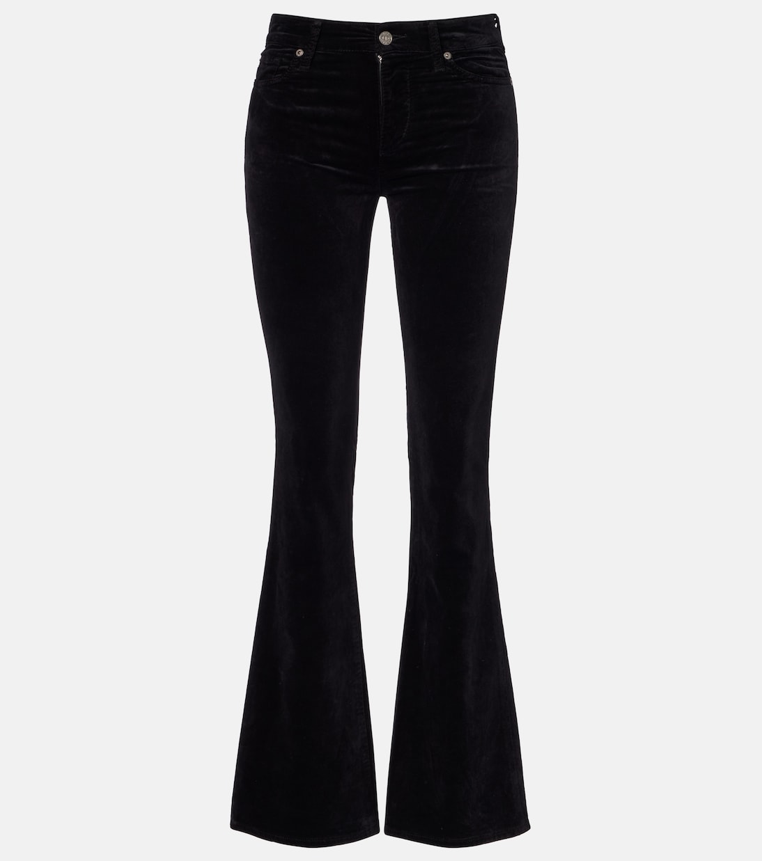 Mid-Rise-Schlaghose Leggy Bootcut aus Samt | 7 For All Mankind