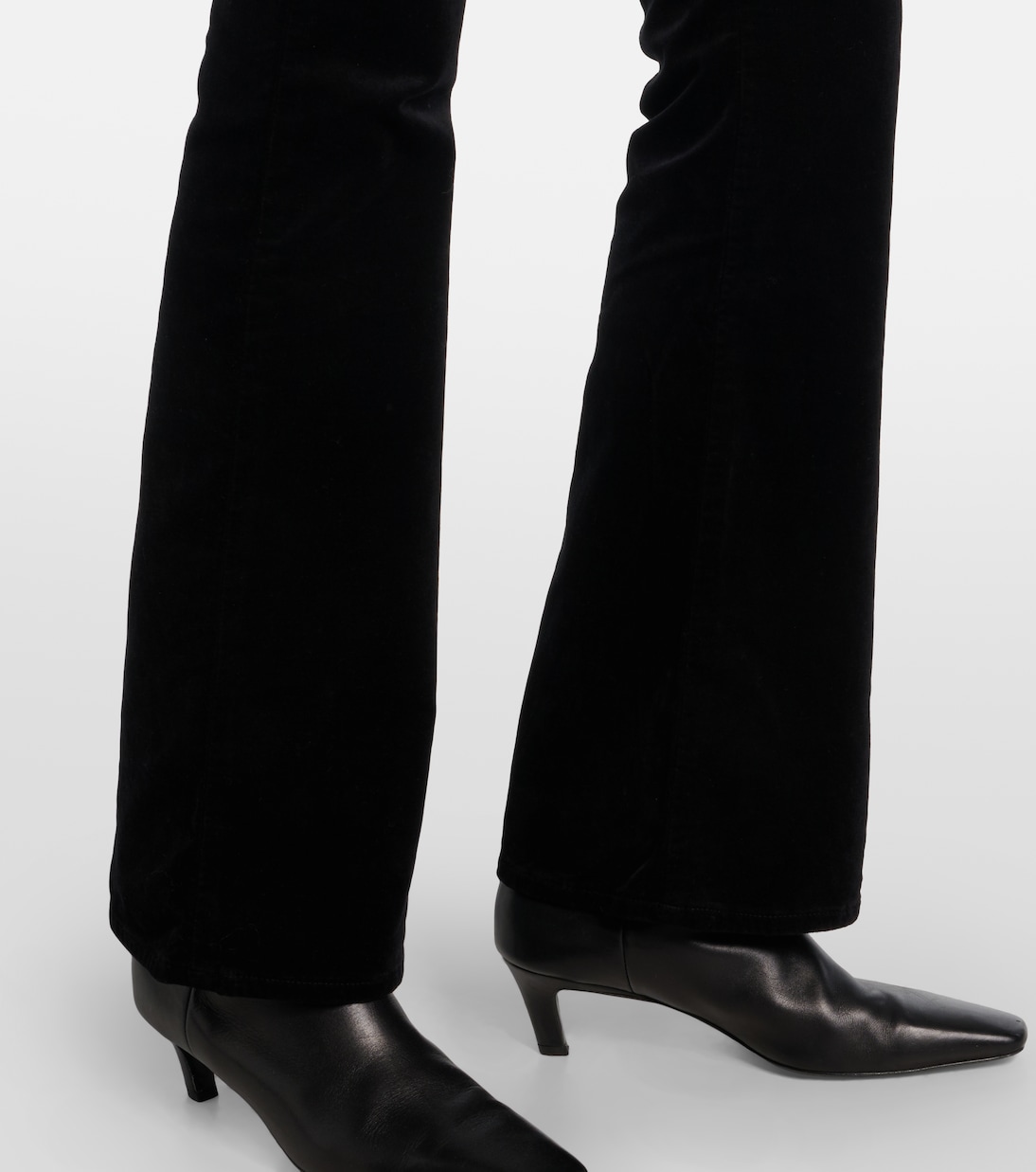 Mid-Rise-Schlaghose Leggy Bootcut aus Samt | 7 For All Mankind