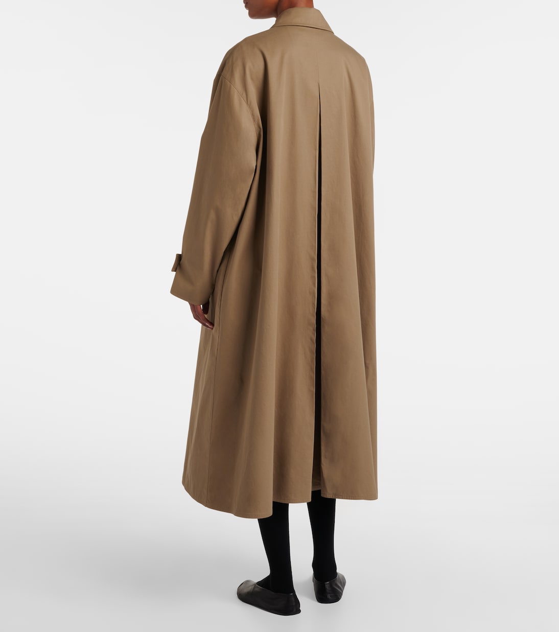 Lolana cotton gabardine coat | The Row