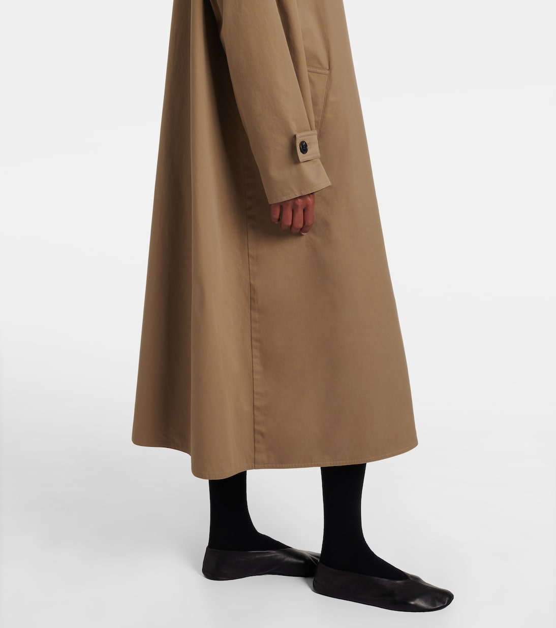 Lolana cotton gabardine coat | The Row
