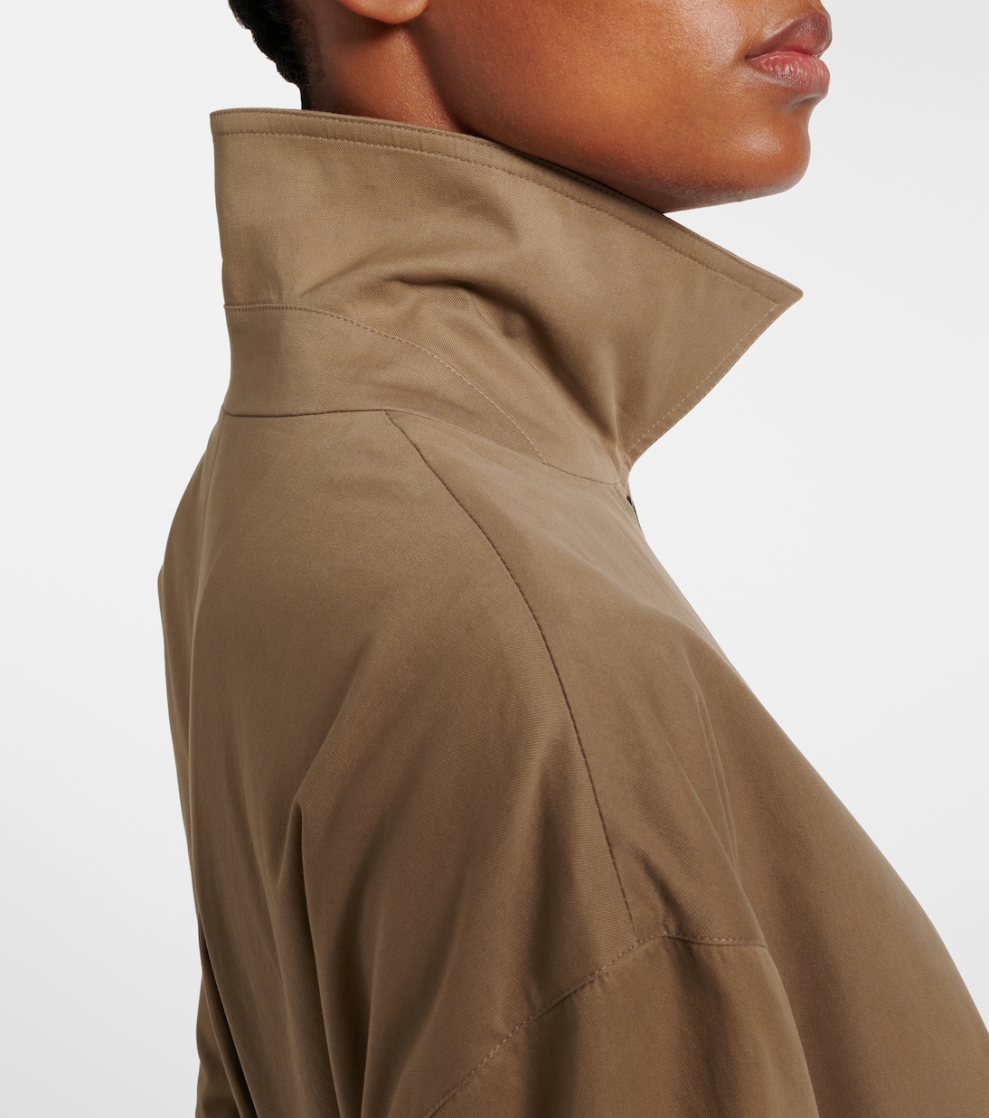 Lolana cotton gabardine coat | The Row