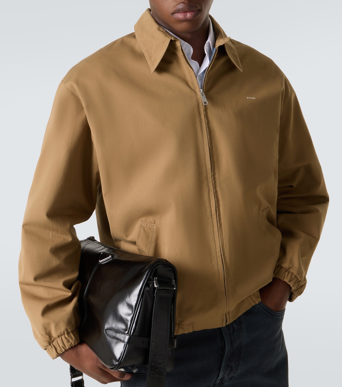 Logo cotton jacket | Prada