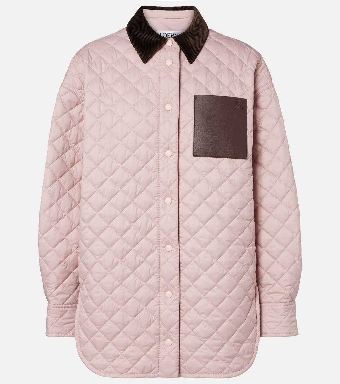 Anagram quilted leather-trimmed jacket | Loewe