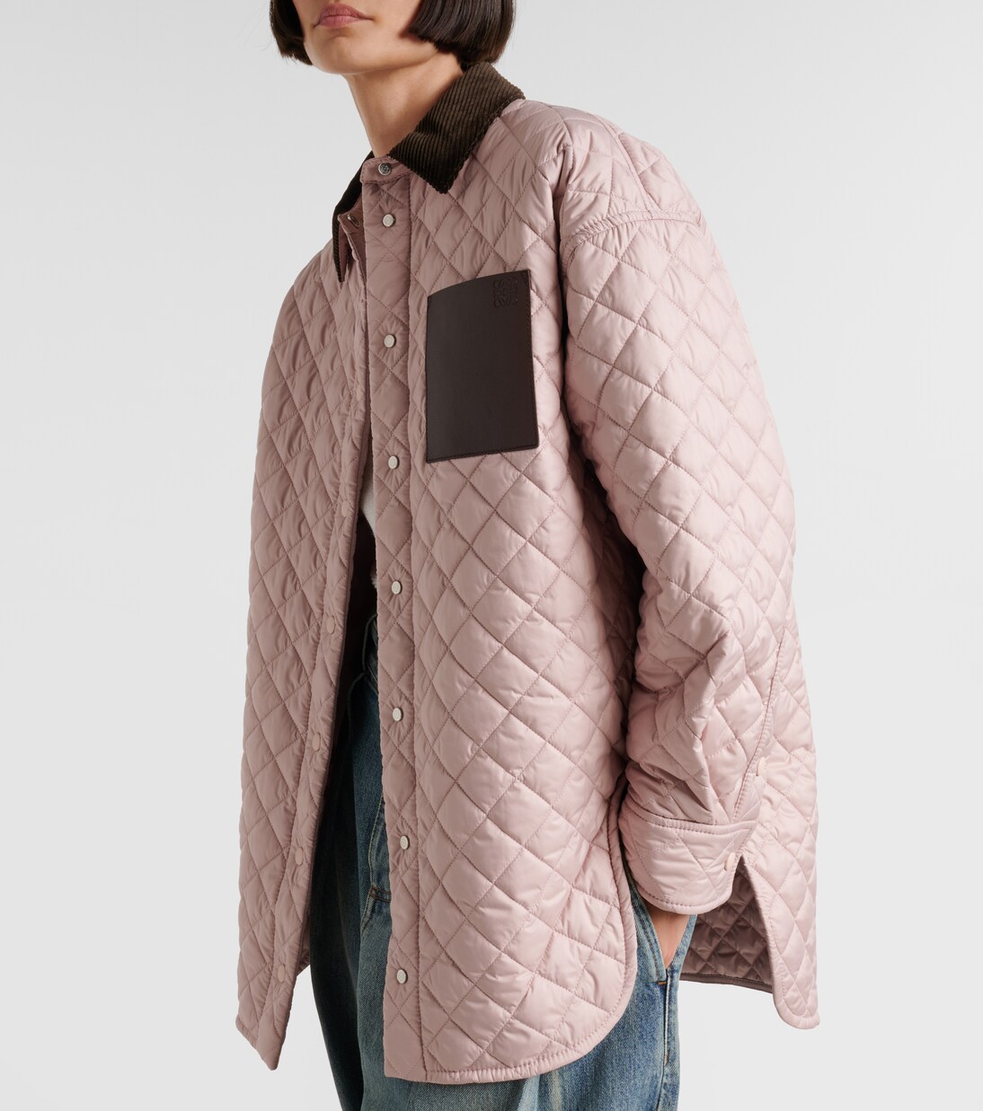 Anagram quilted leather-trimmed jacket | Loewe