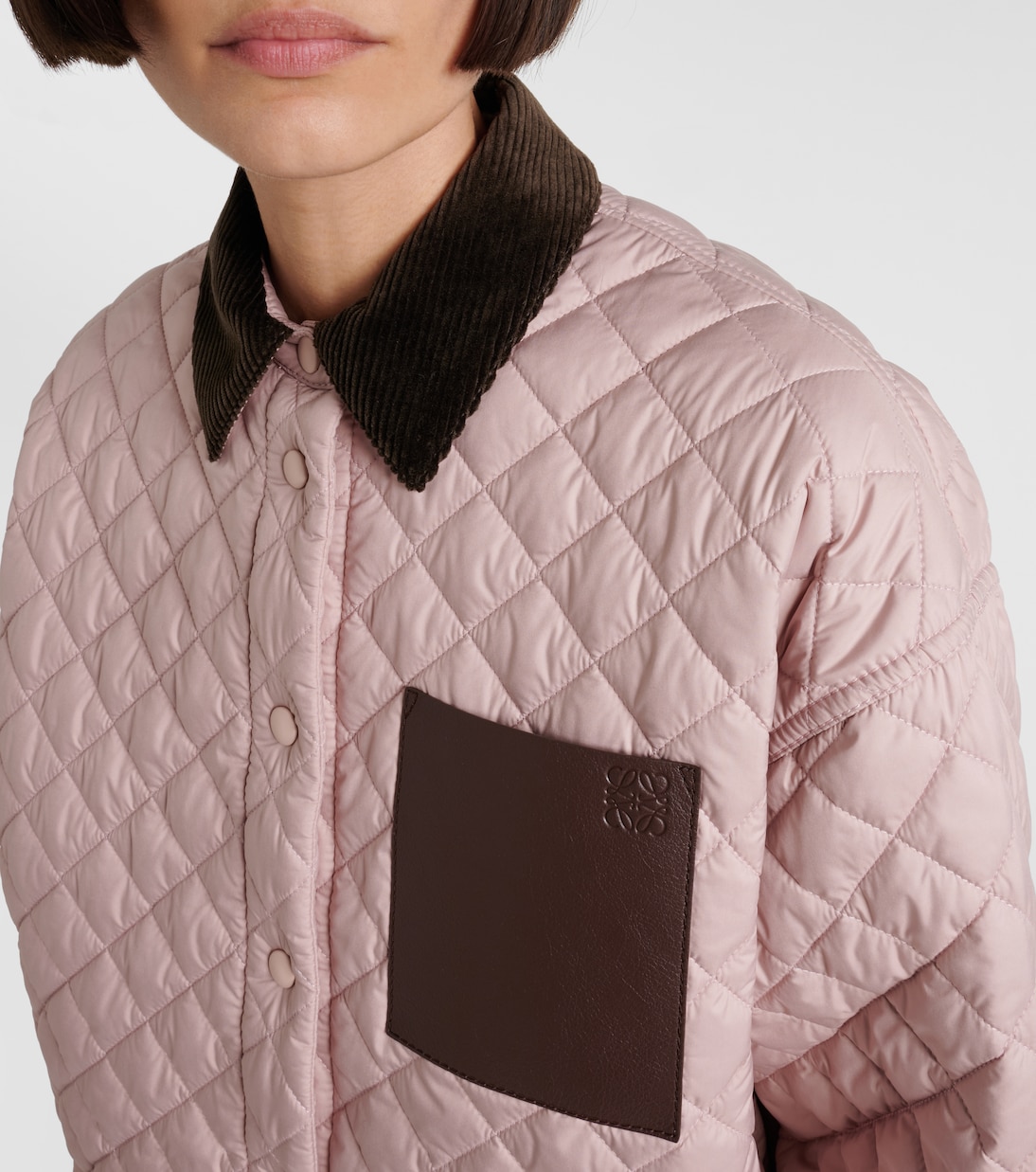 Anagram quilted leather-trimmed jacket | Loewe