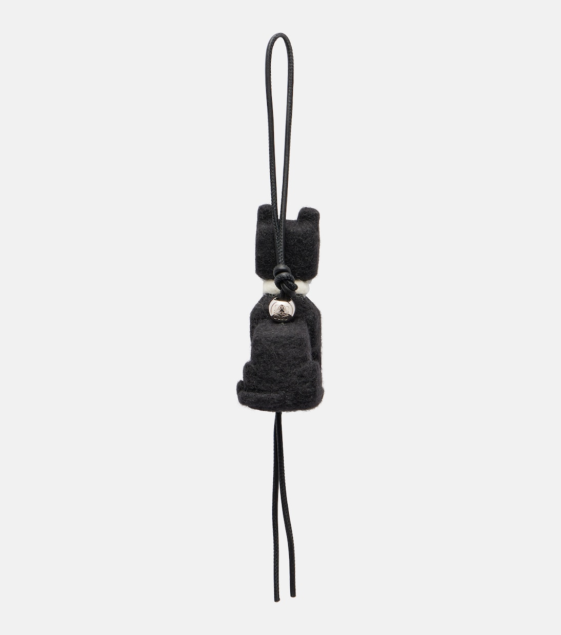 x Louis Wain Cats leather-trimmed wool bag charm | Loewe