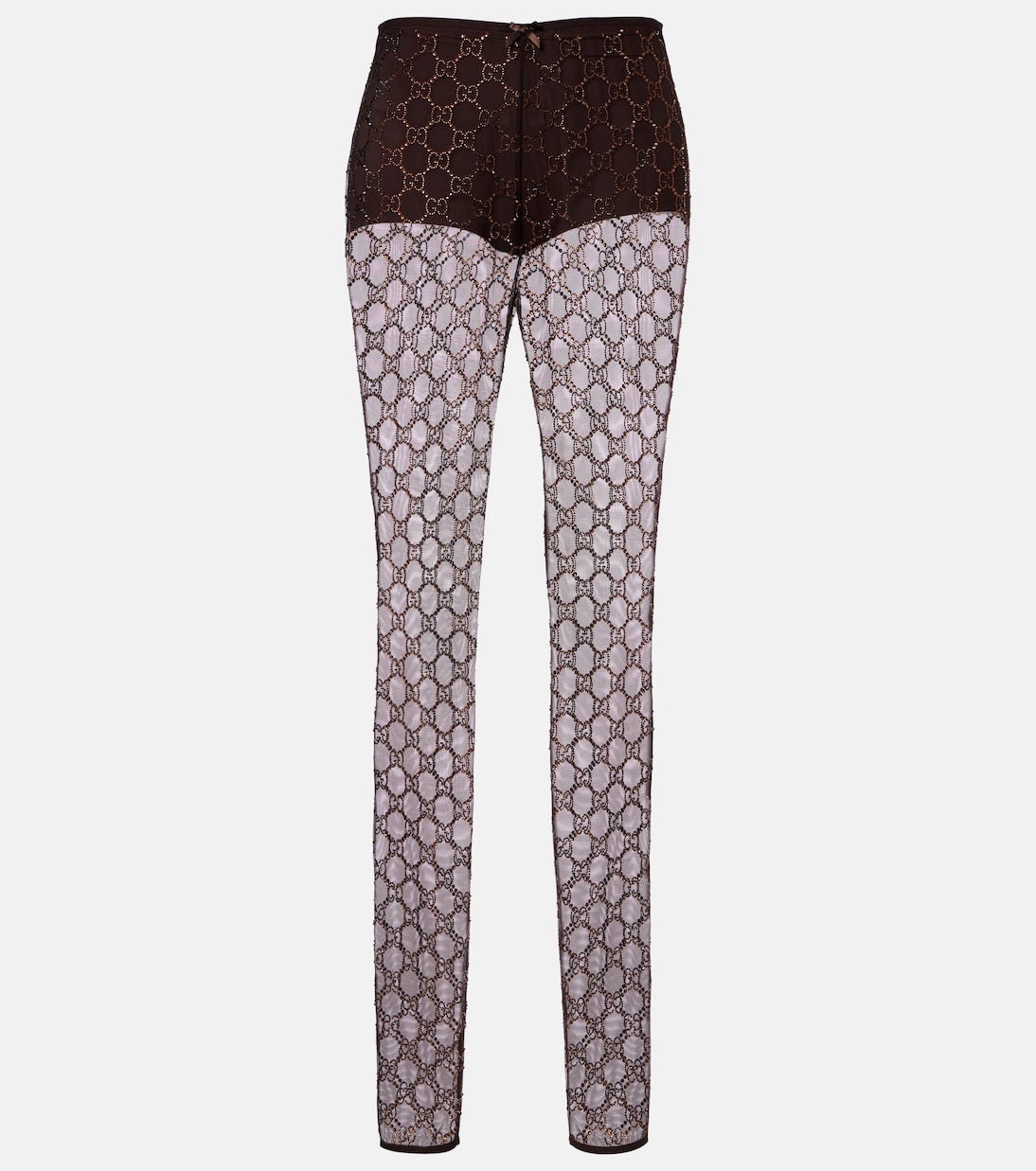 GG Crystal tulle leggings | Gucci