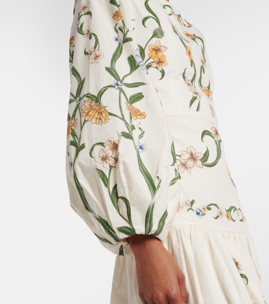 Floral cotton maxi dress | Agua by Agua Bendita