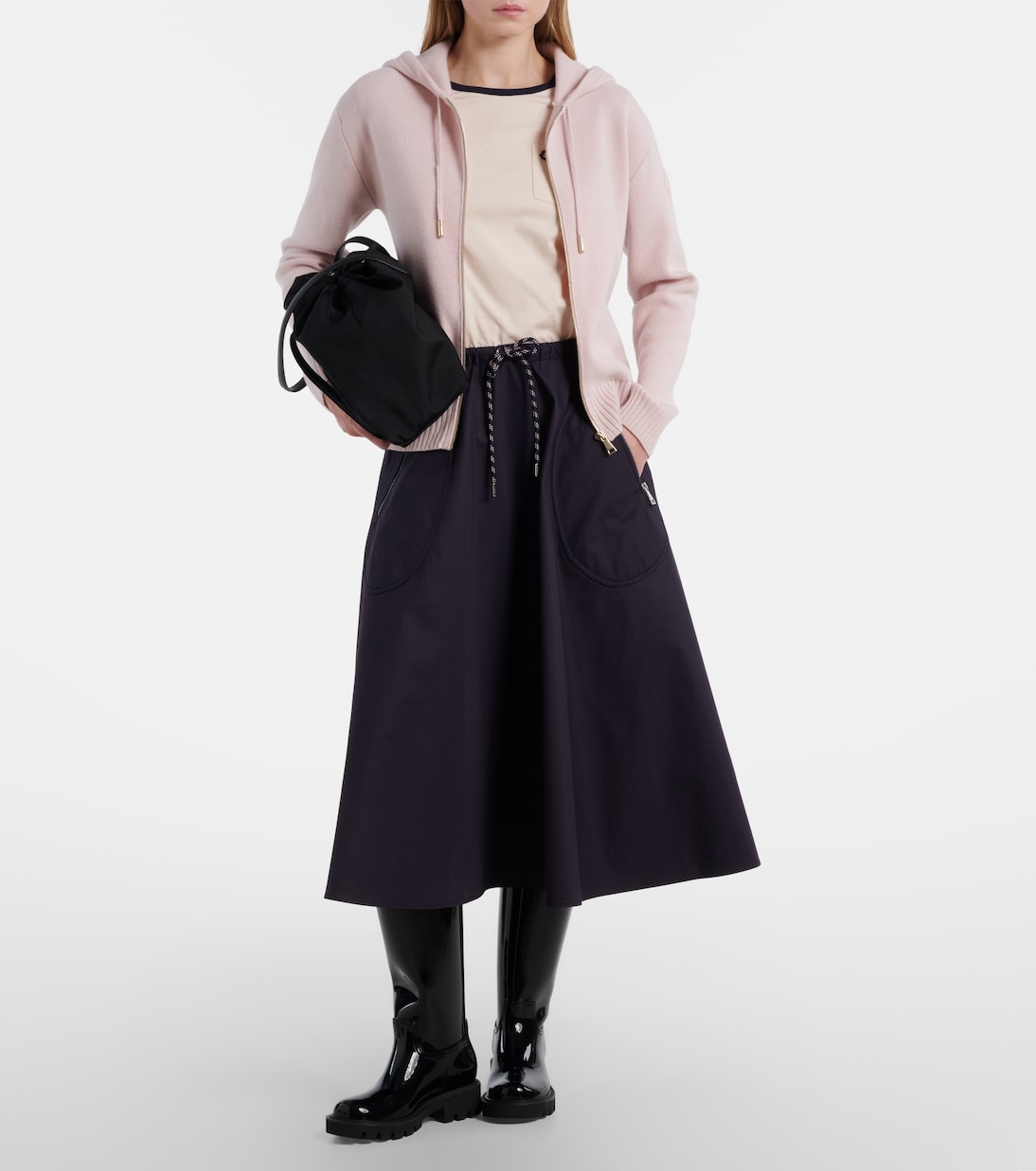 Kapuzenjacke aus Wolle und Kaschmir | Moncler