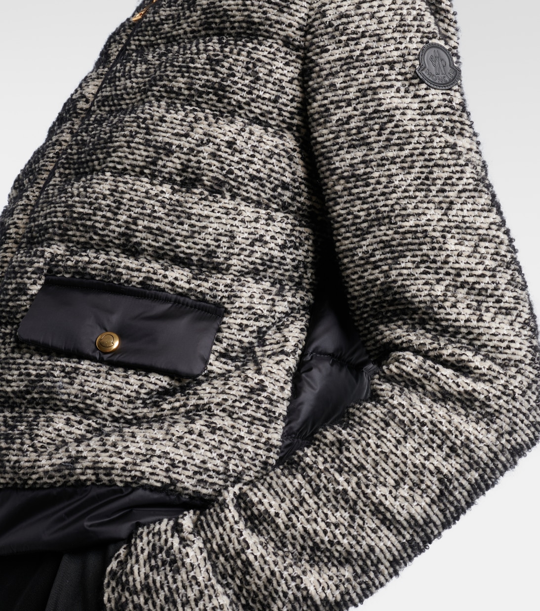 Down-paneled wool-blend jacket | Moncler