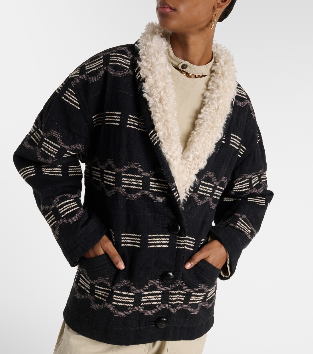 Wattierte Jacke Qayla aus Jacquard  | Marant Etoile