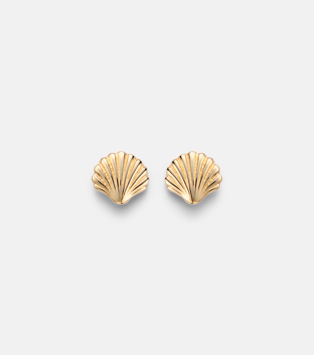 Scallop Shell 14kt gold earrings | Stone and Strand