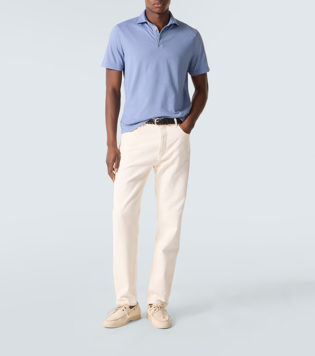 Zero cotton jersey polo shirt | Fedeli