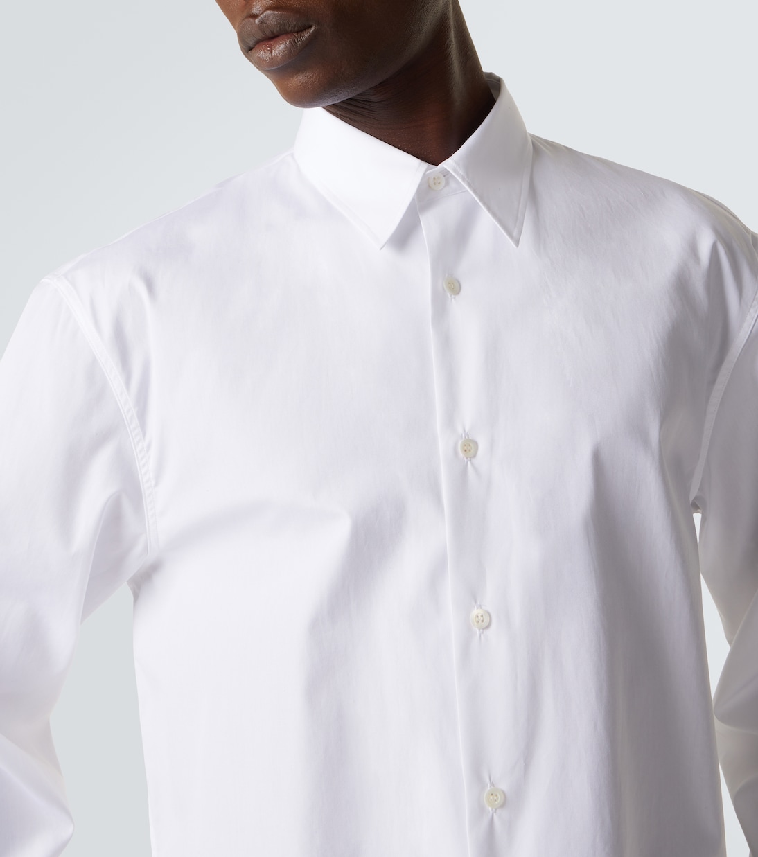 Floral cotton-blend poplin shirt | Dries Van Noten