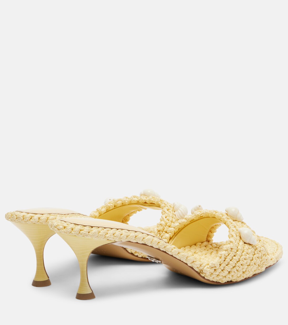 Embellished crochet mules | Mach & Mach
