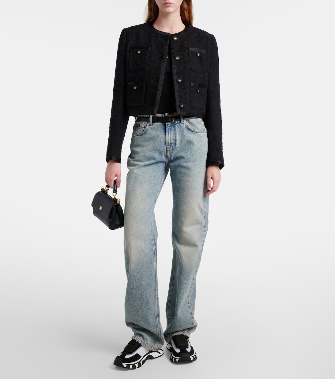 Baskets DG Country Road à empiècements en daim | Dolce&Gabbana