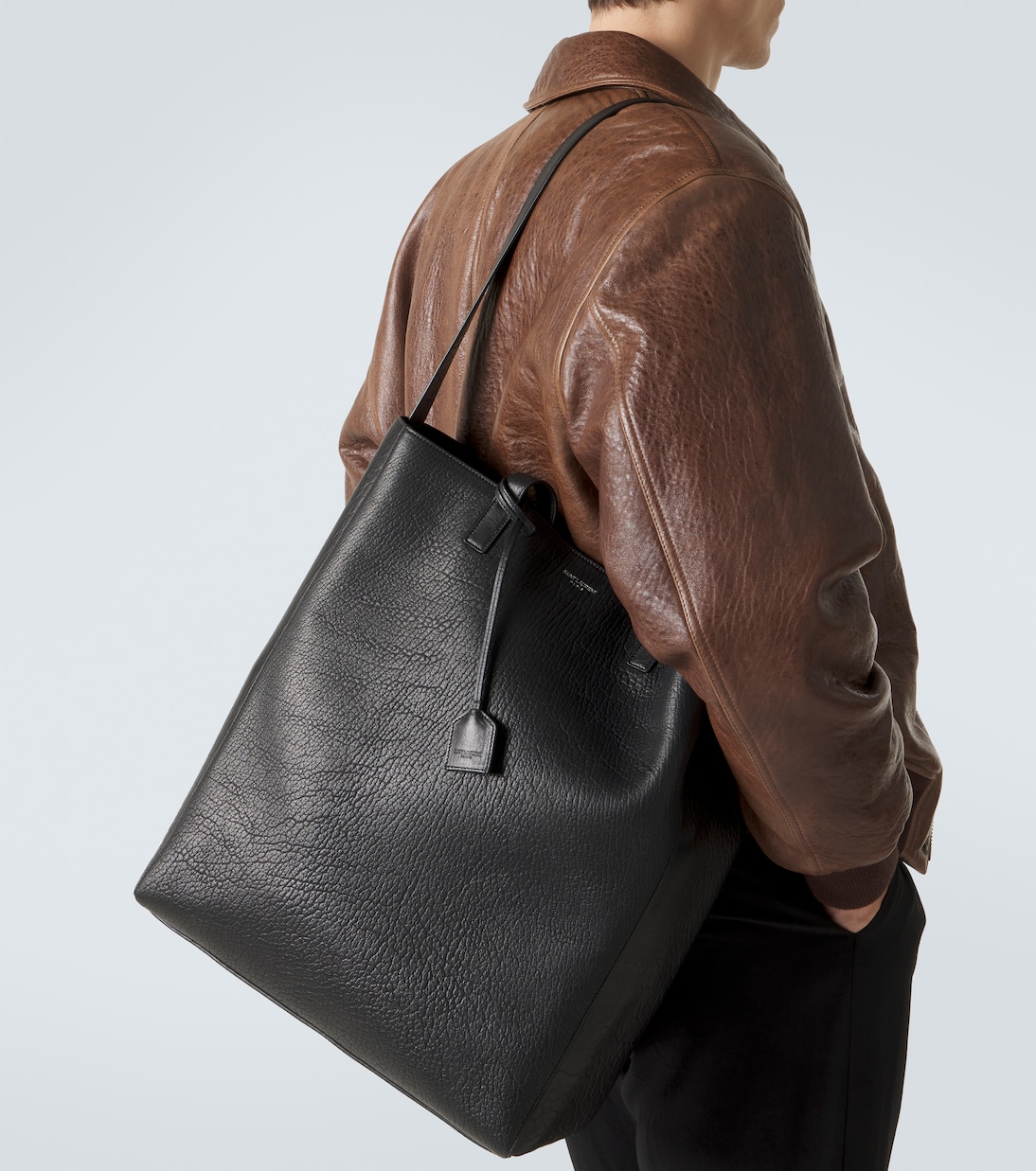 Bold 레더 토트 백 | Saint Laurent