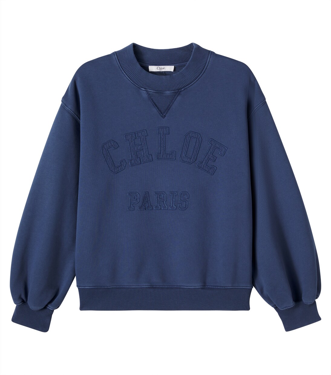 Logo cotton fleece sweatshirt  | Chloé Kids