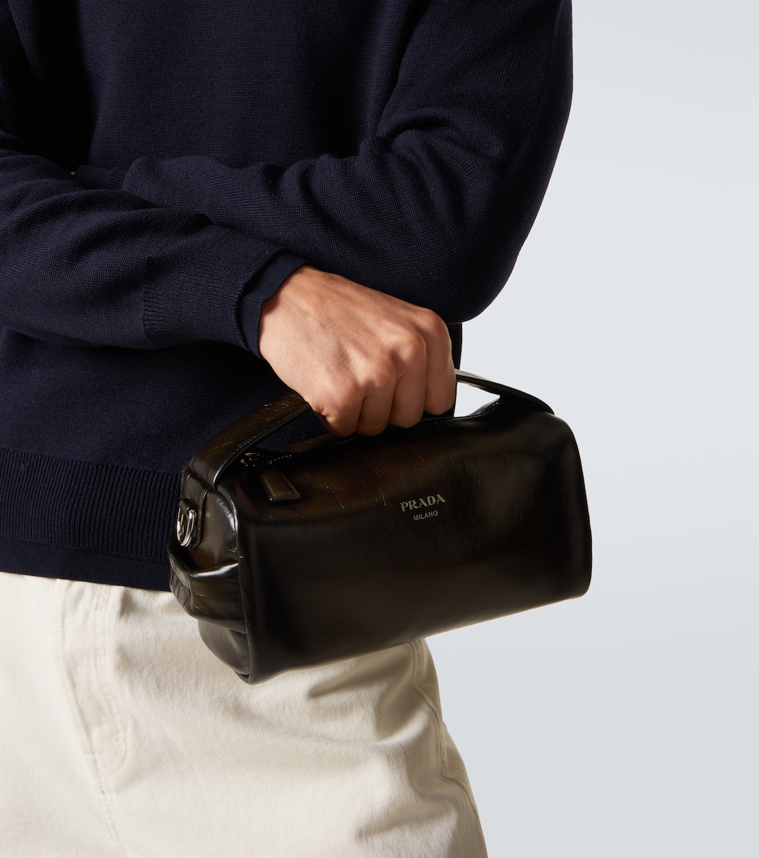 Leather tote bag | Prada