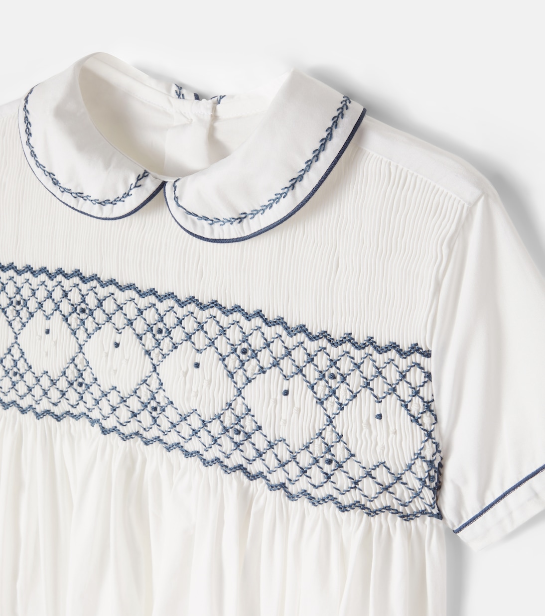 Smocked cotton top and shorts set | Pepa London