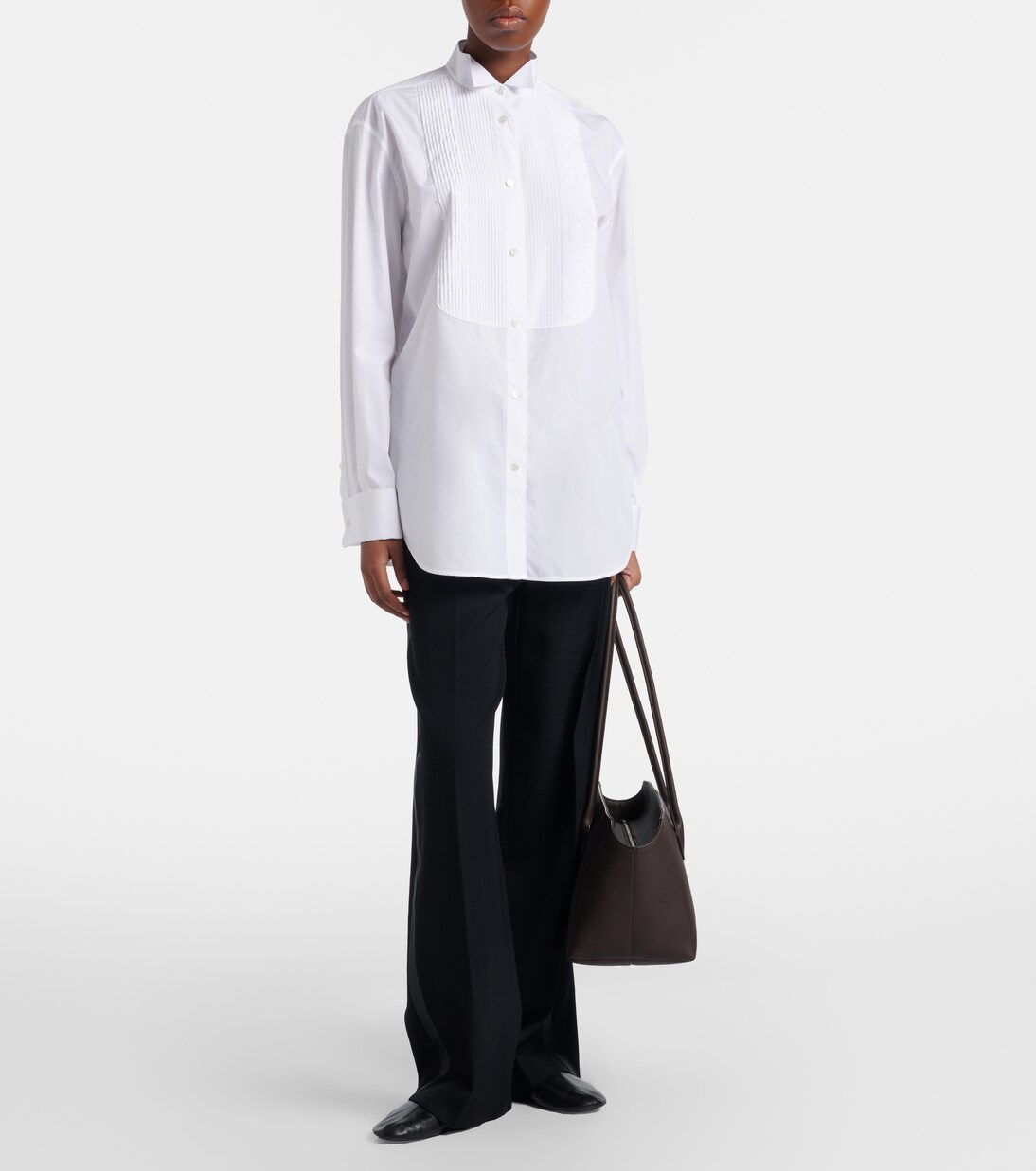 Terrasse Medium leather shoulder bag | The Row