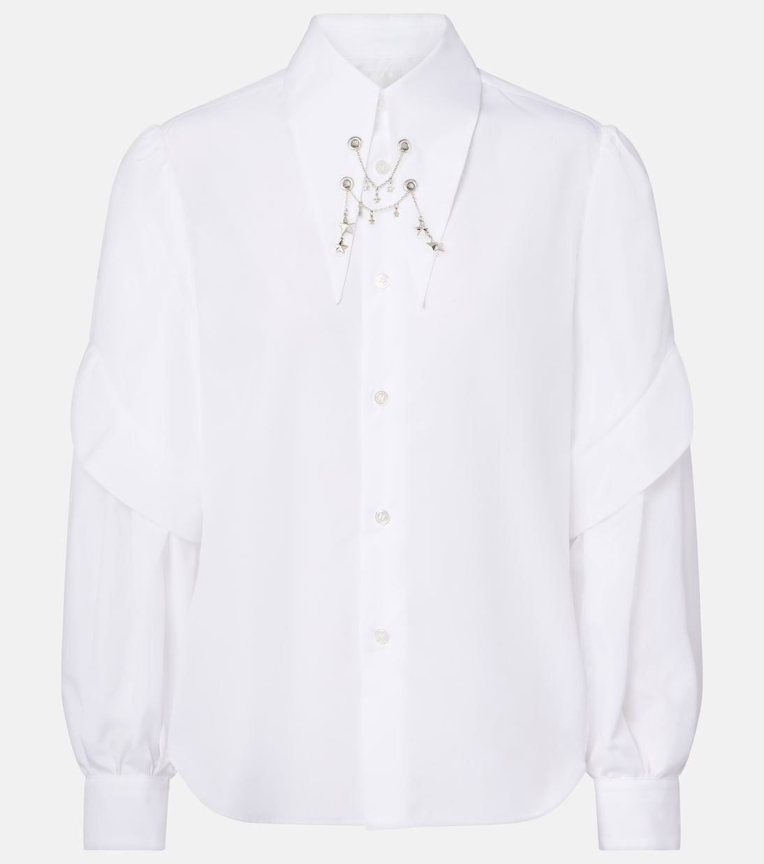 Embellished cotton shirt | Noir Kei Ninomiya