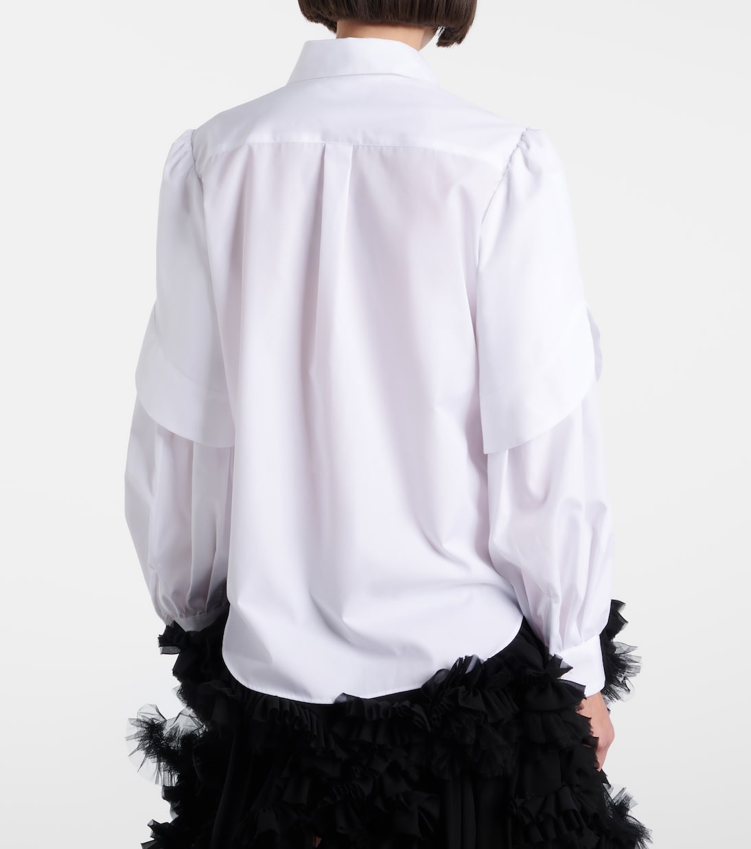 Embellished cotton shirt | Noir Kei Ninomiya