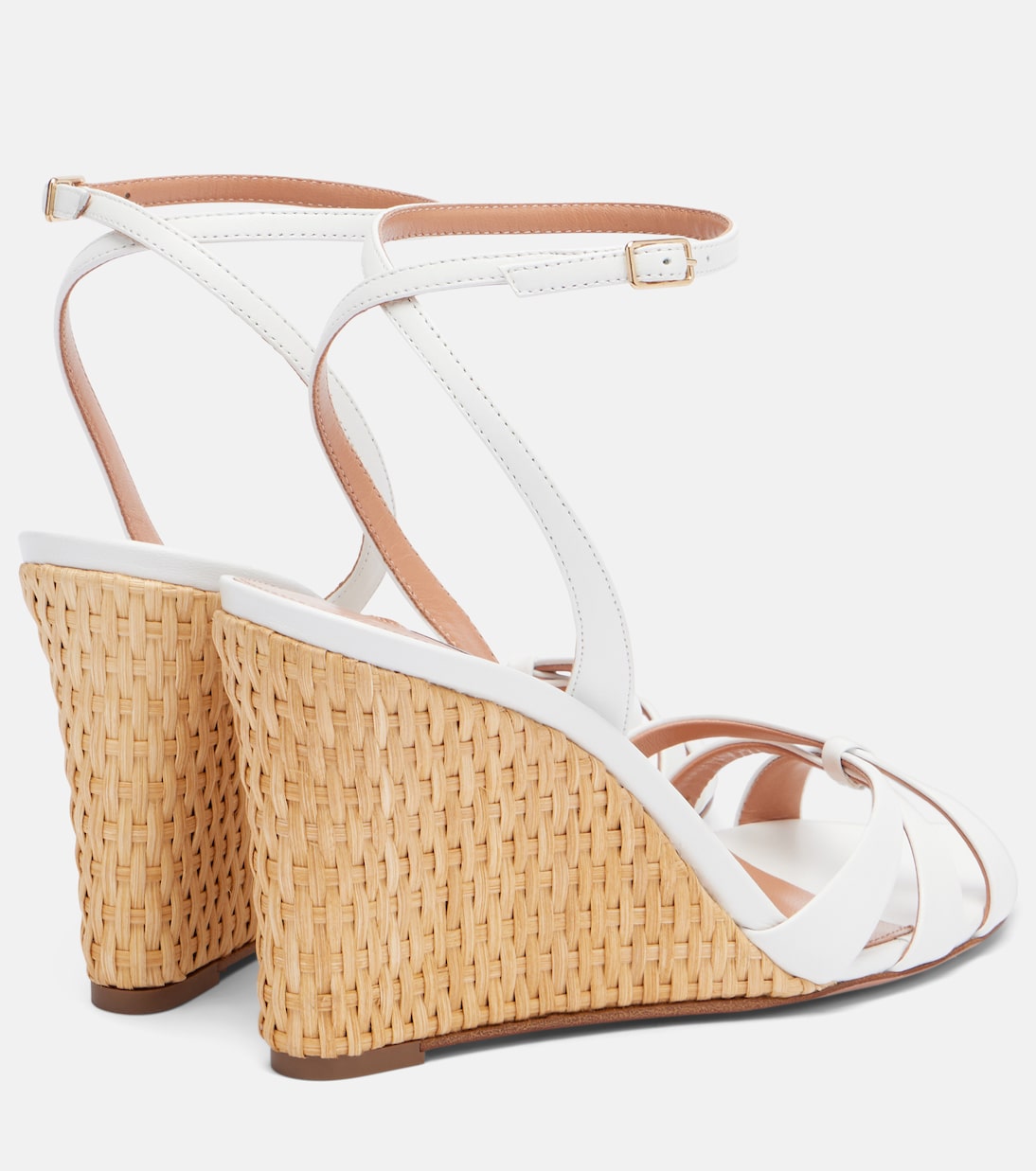 Tati leather espadrille wedges | Aquazzura