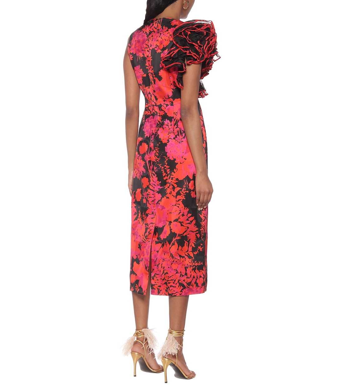 Abito midi in jacquard floreale | Dries Van Noten