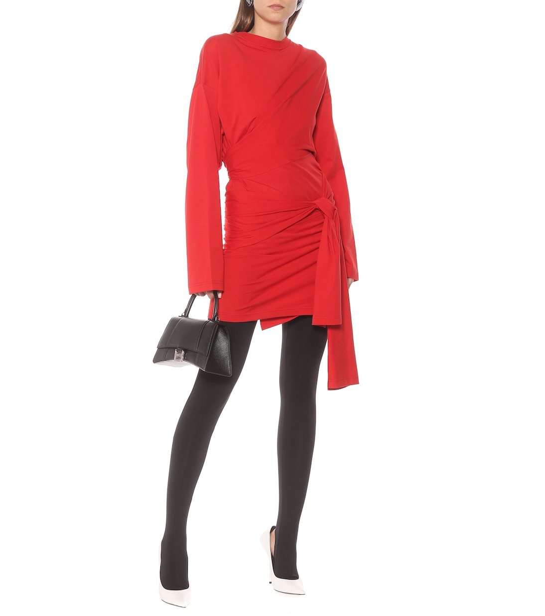 Tab stretch-cotton minidress | Balenciaga