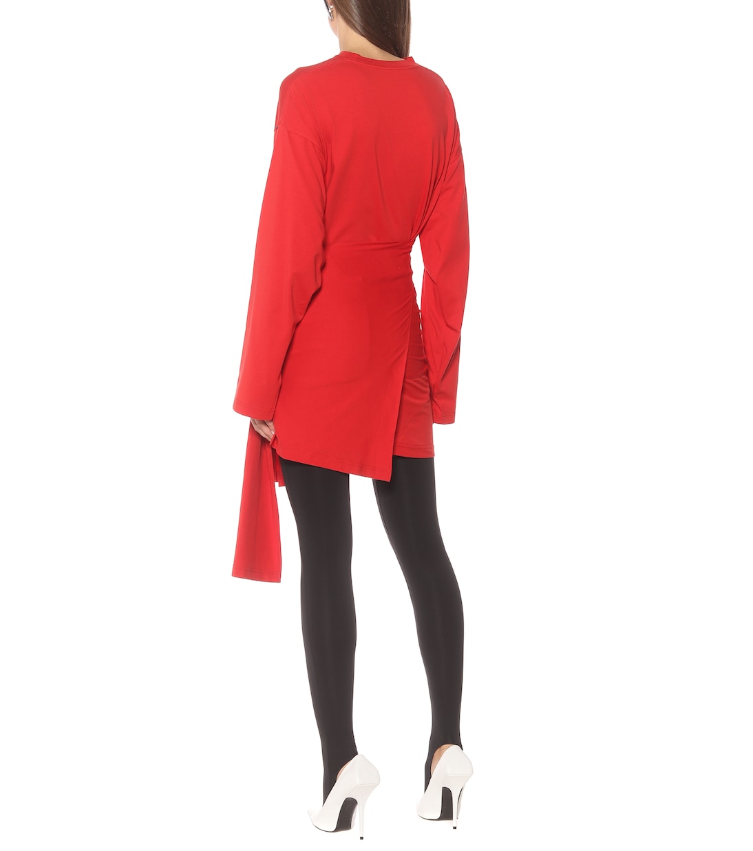 Tab stretch-cotton minidress | Balenciaga