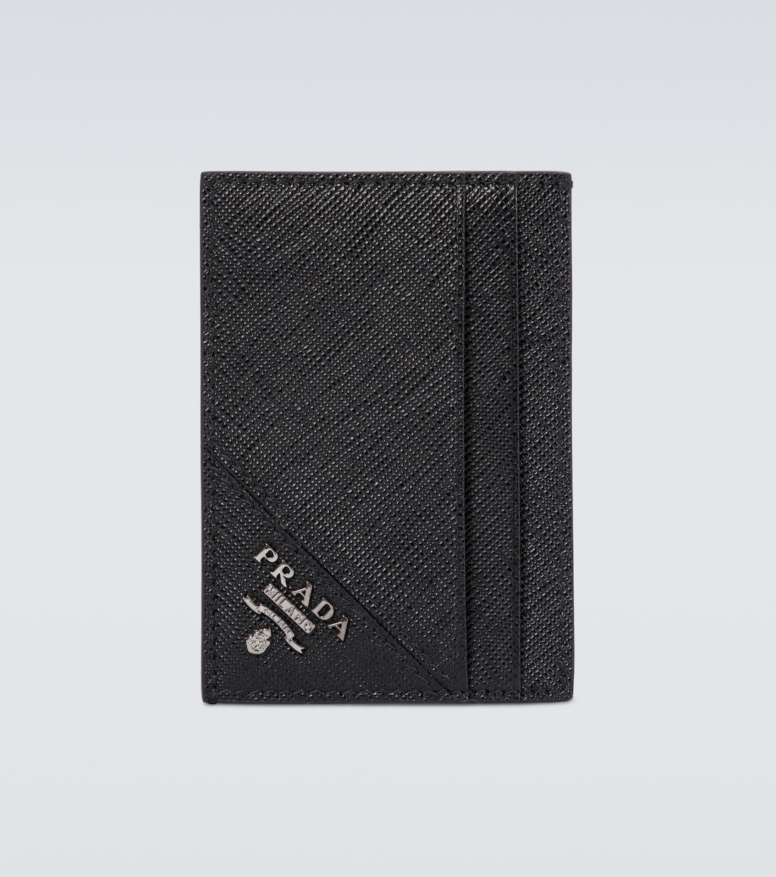 Portacarte in pelle Saffiano in Nero Prada Mytheresa