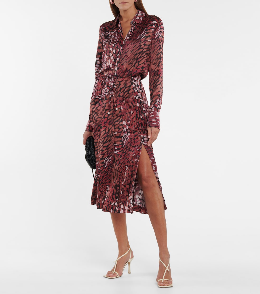 Falda midi Tandy de tiro alto estampada | Altuzarra